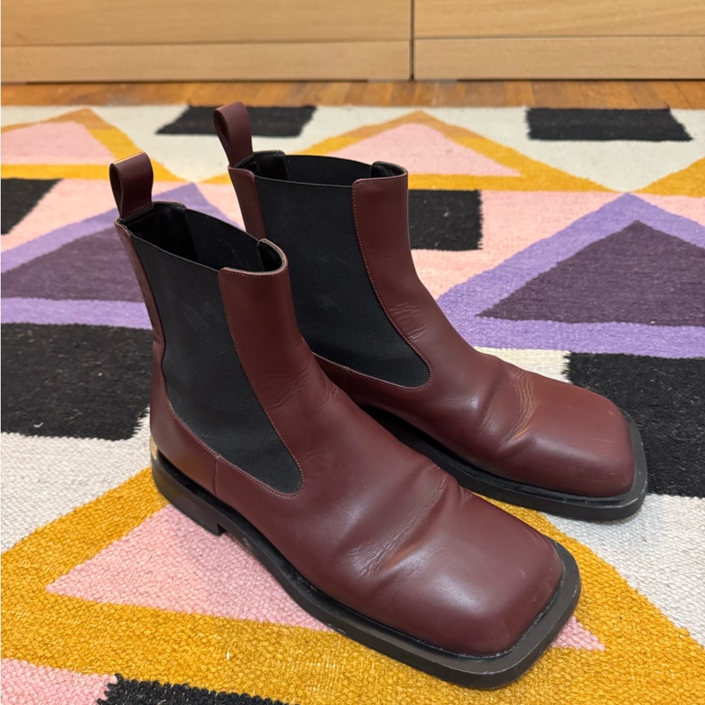 Proenza Schouler Burgundy Ankle Boots